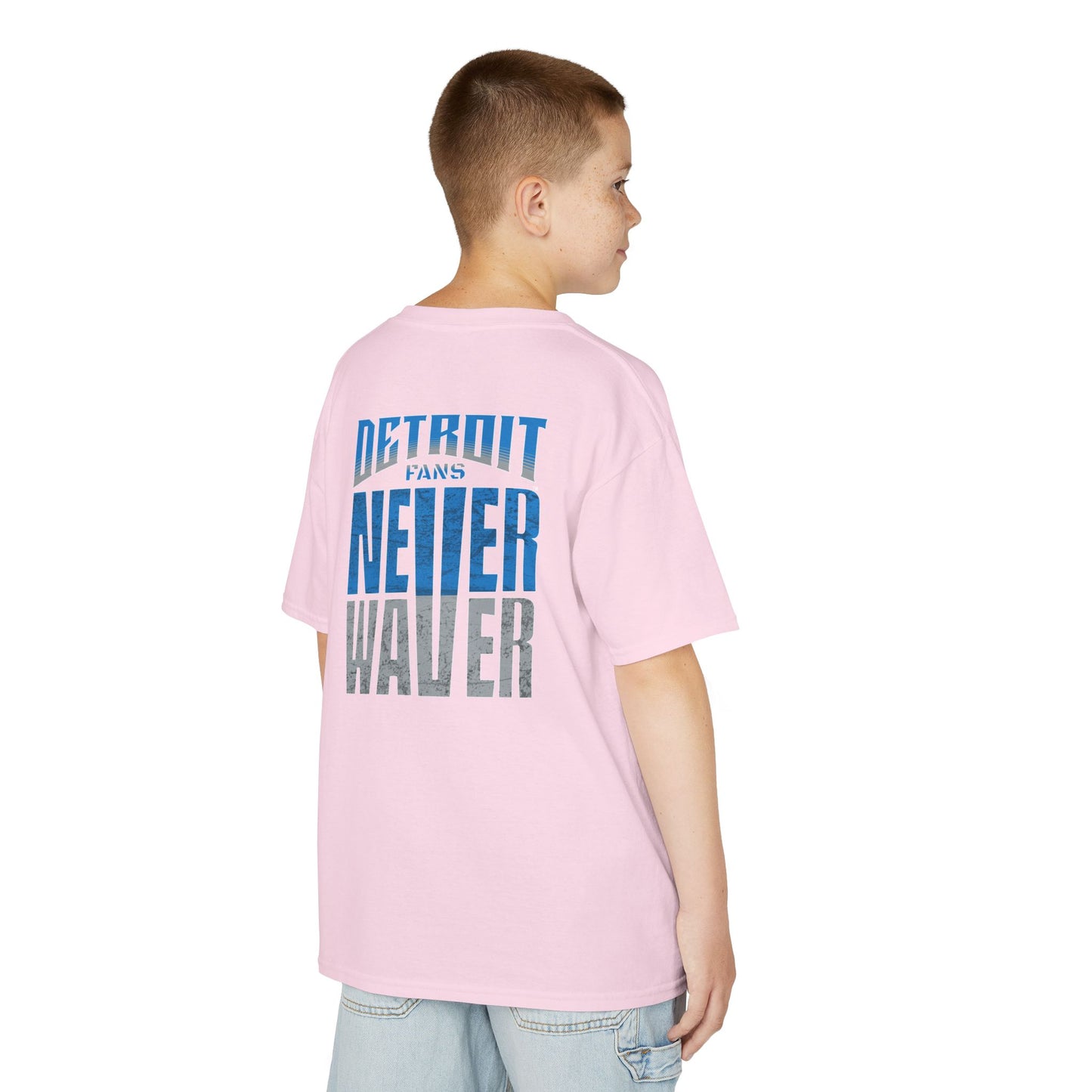 Detroit Fans Never Waver Kids Heavy Cotton™ Tee