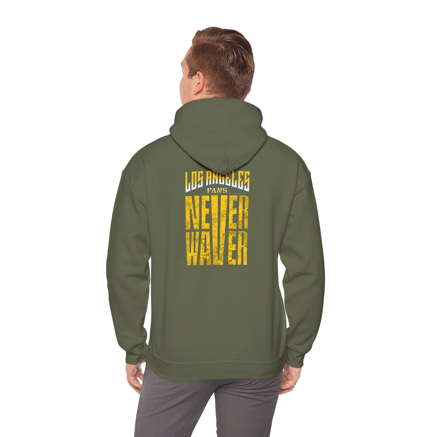 "Los Angeles Fans Never Waver" Unisex Heavy Blend™ Hooded Sweatshirt