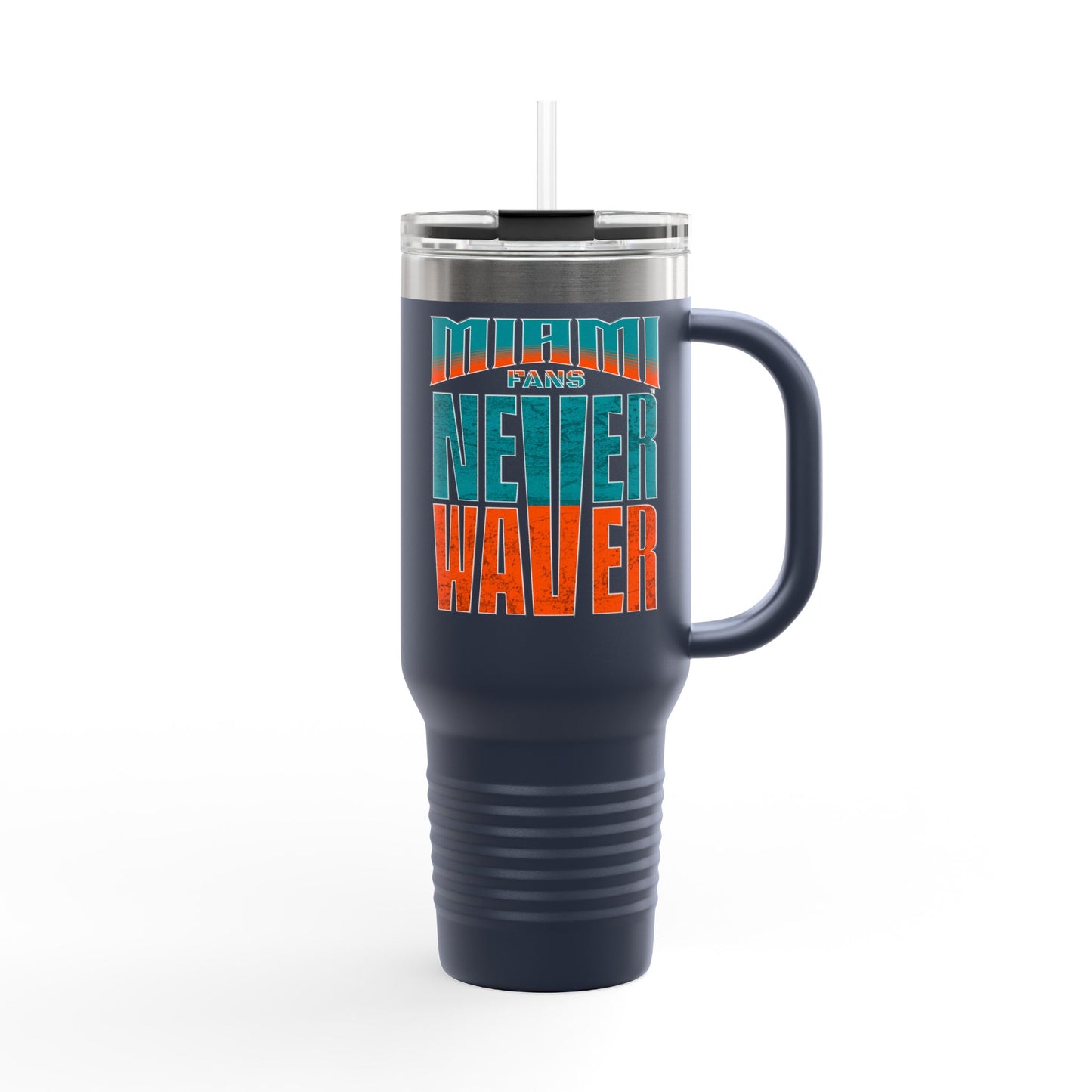 Miami Fans Never Waver Insulated Travel Mug, 40oz
