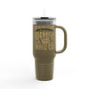 New Orleans Fans Never Waver W-Leopard Football Insulated Travel Mug, 40oz