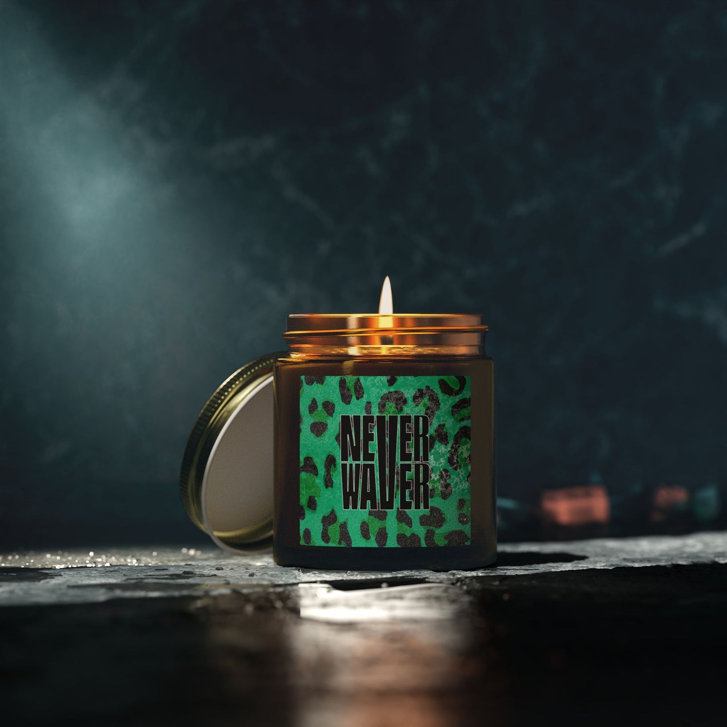 Never Waver Wild Vibes Scented Candles, Coconut Apricot Wax, Eco-Friendly Aromatherapy, Unique Home Decor, Gift for Her, Relaxation Gift