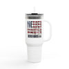 Insulated Travel Mug - Never Waver & Website Dr Gray - 40oz Sporty Drinkware
