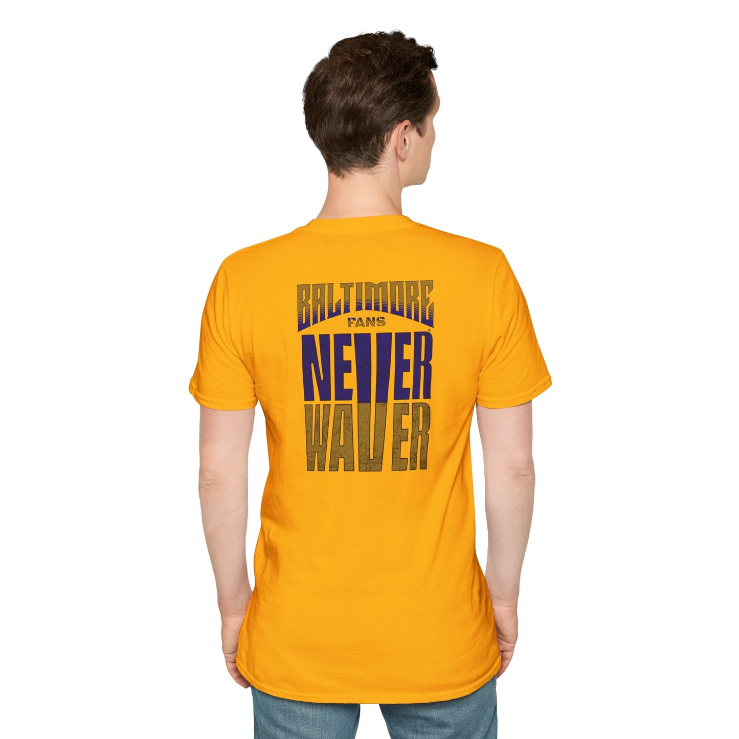 Baltimore Fans Never Waver Unisex Softstyle T-Shirt