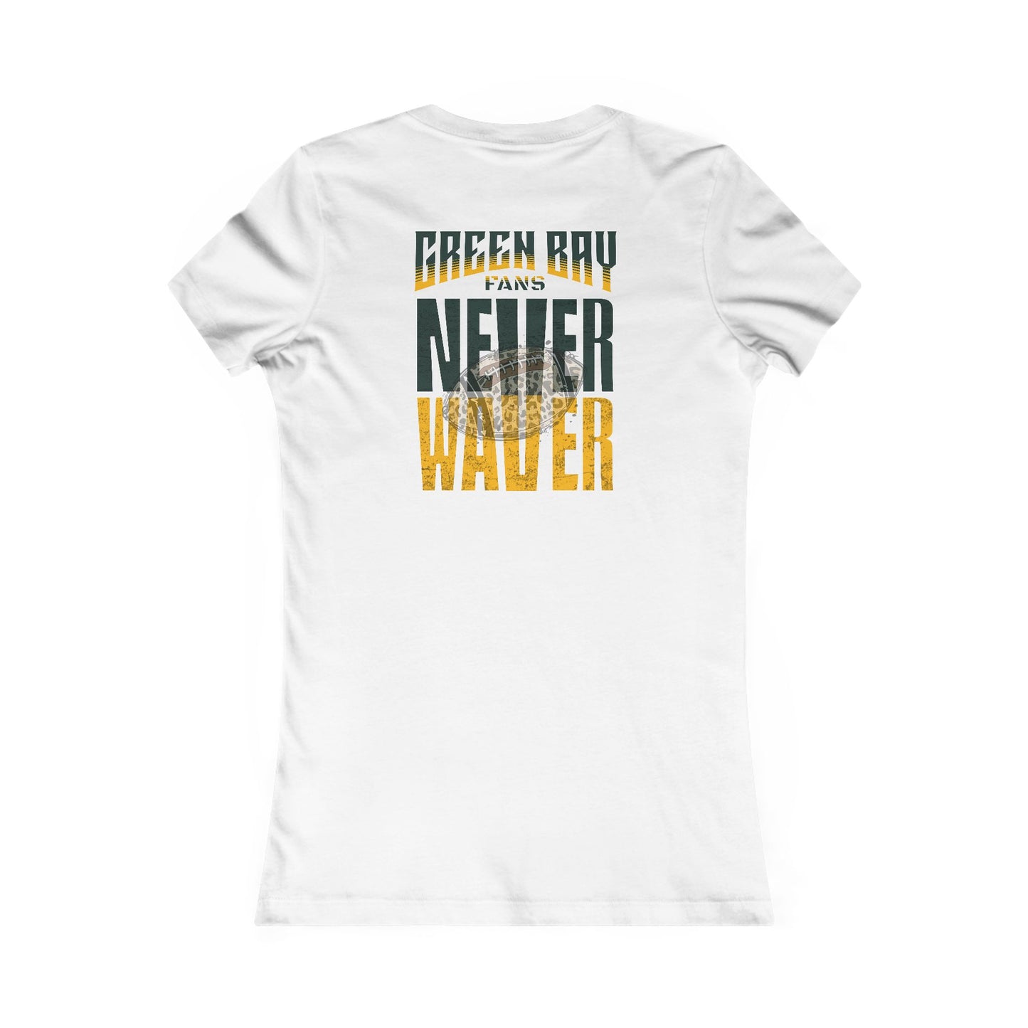 Green Bay Fans Never Waver With Leopard Football Women's Favorite Tee
