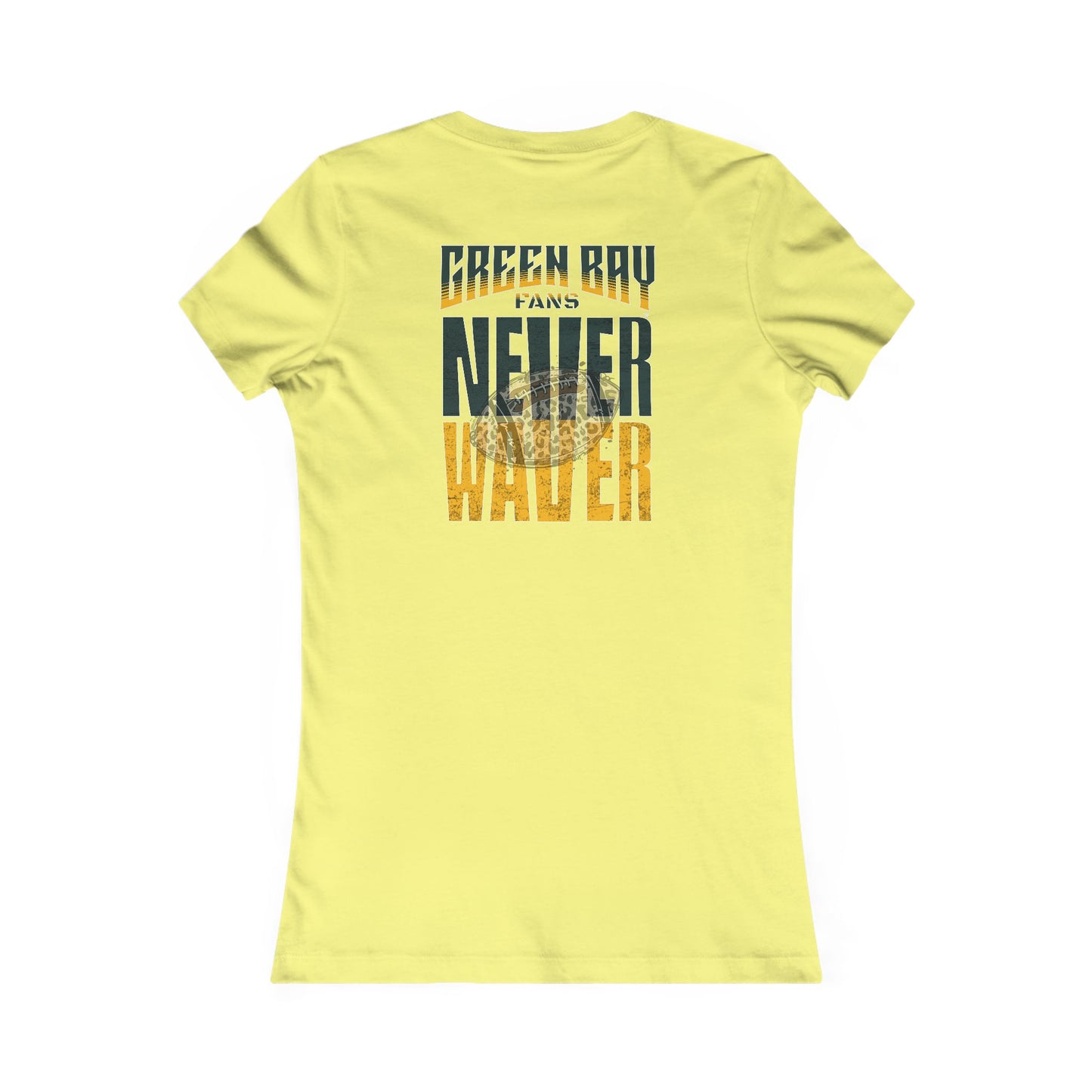 Green Bay Fans Never Waver With Leopard Football Women's Favorite Tee
