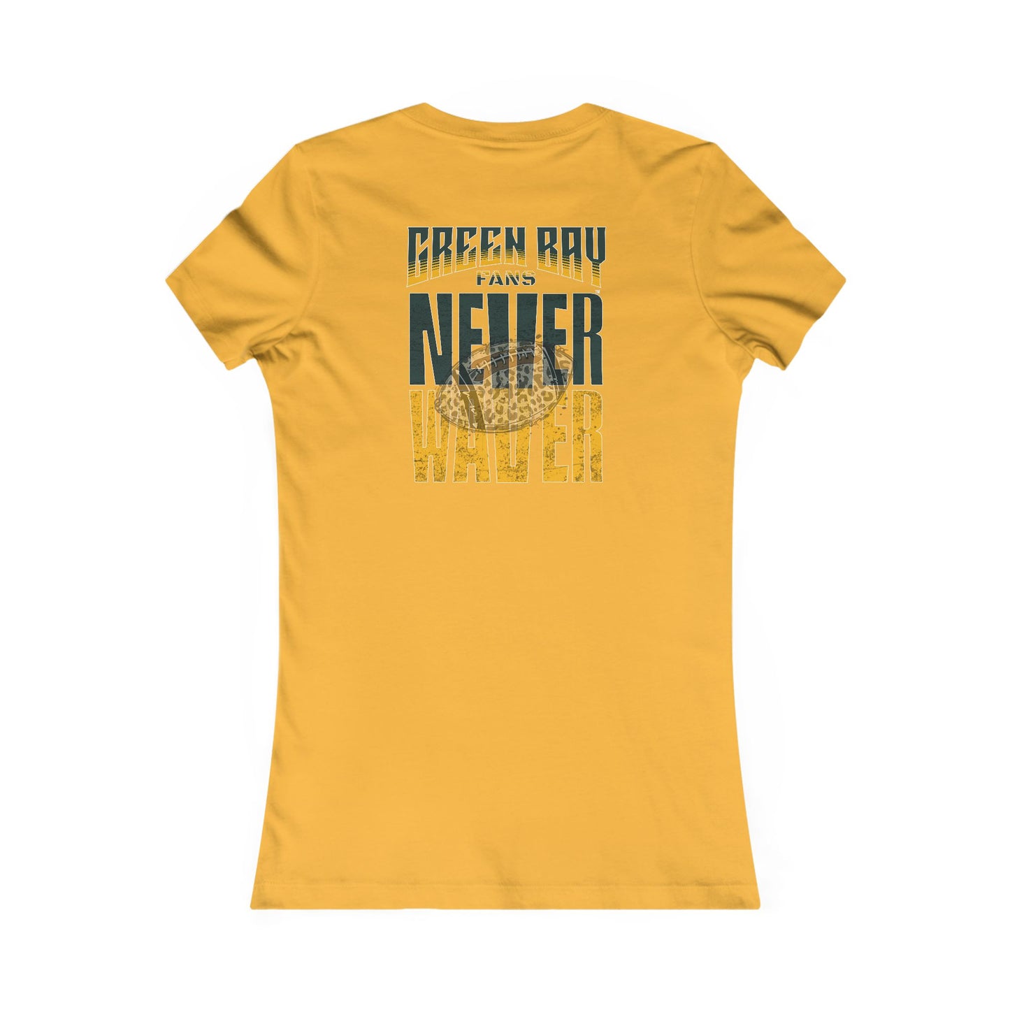 Green Bay Fans Never Waver With Leopard Football Women's Favorite Tee