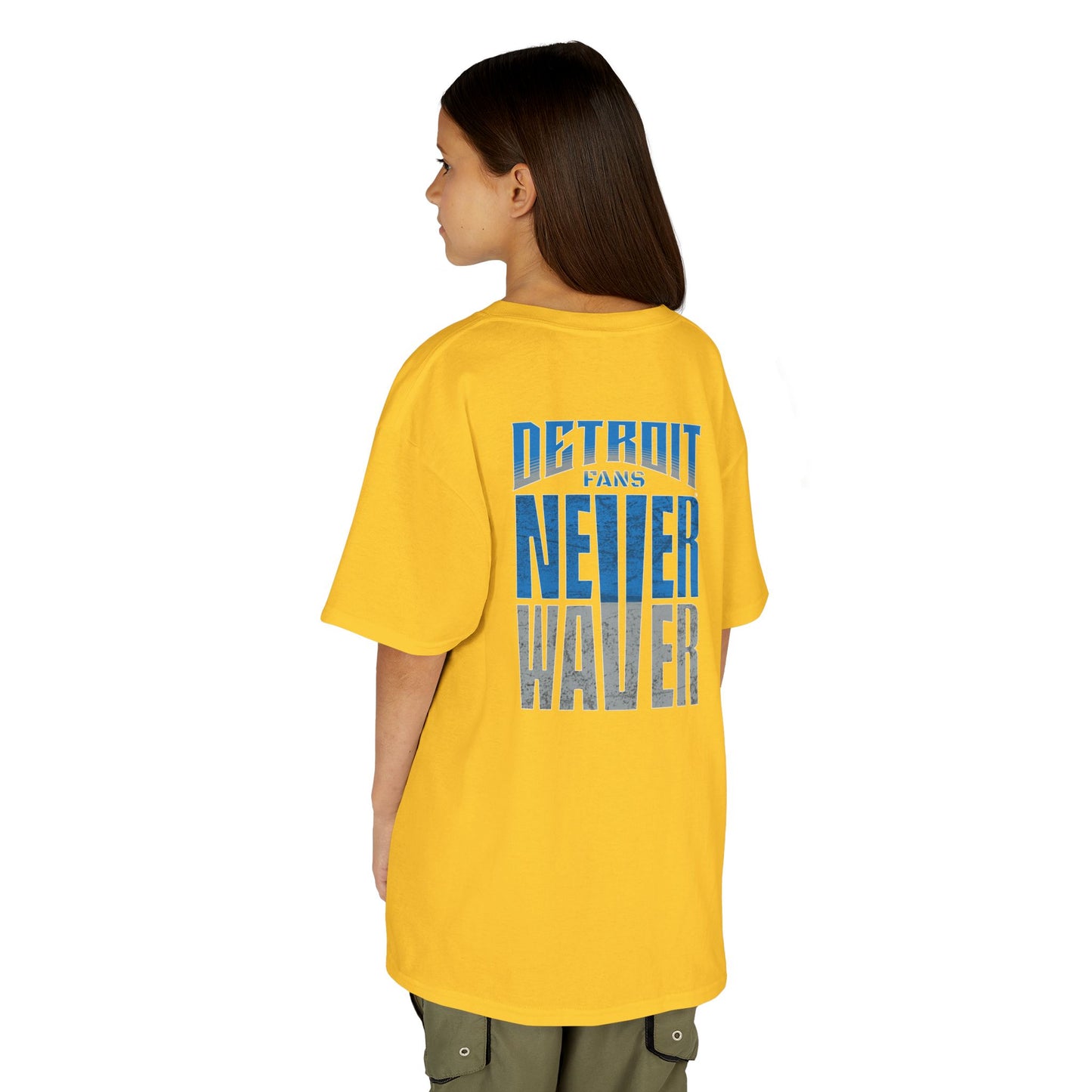 Detroit Fans Never Waver Kids Heavy Cotton™ Tee