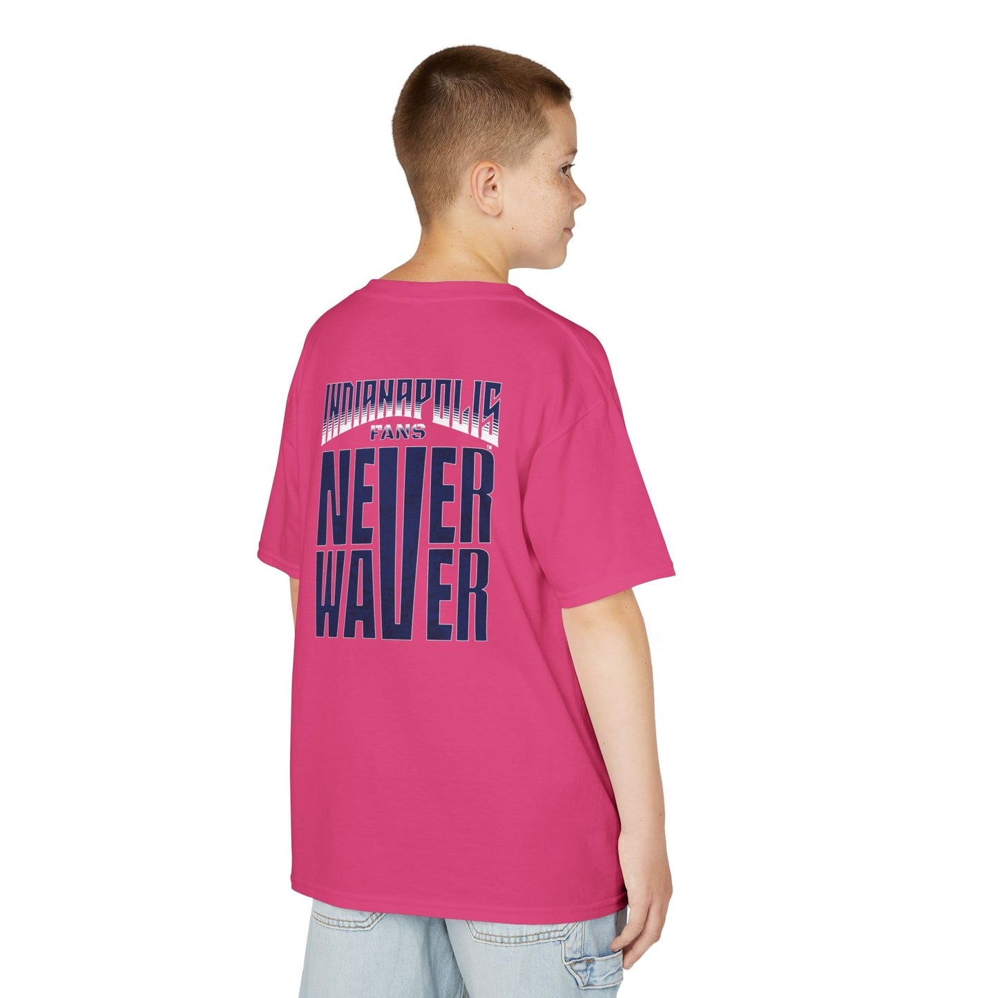 Indianapolis Fans Never Waver Kids Heavy Cotton™ Tee