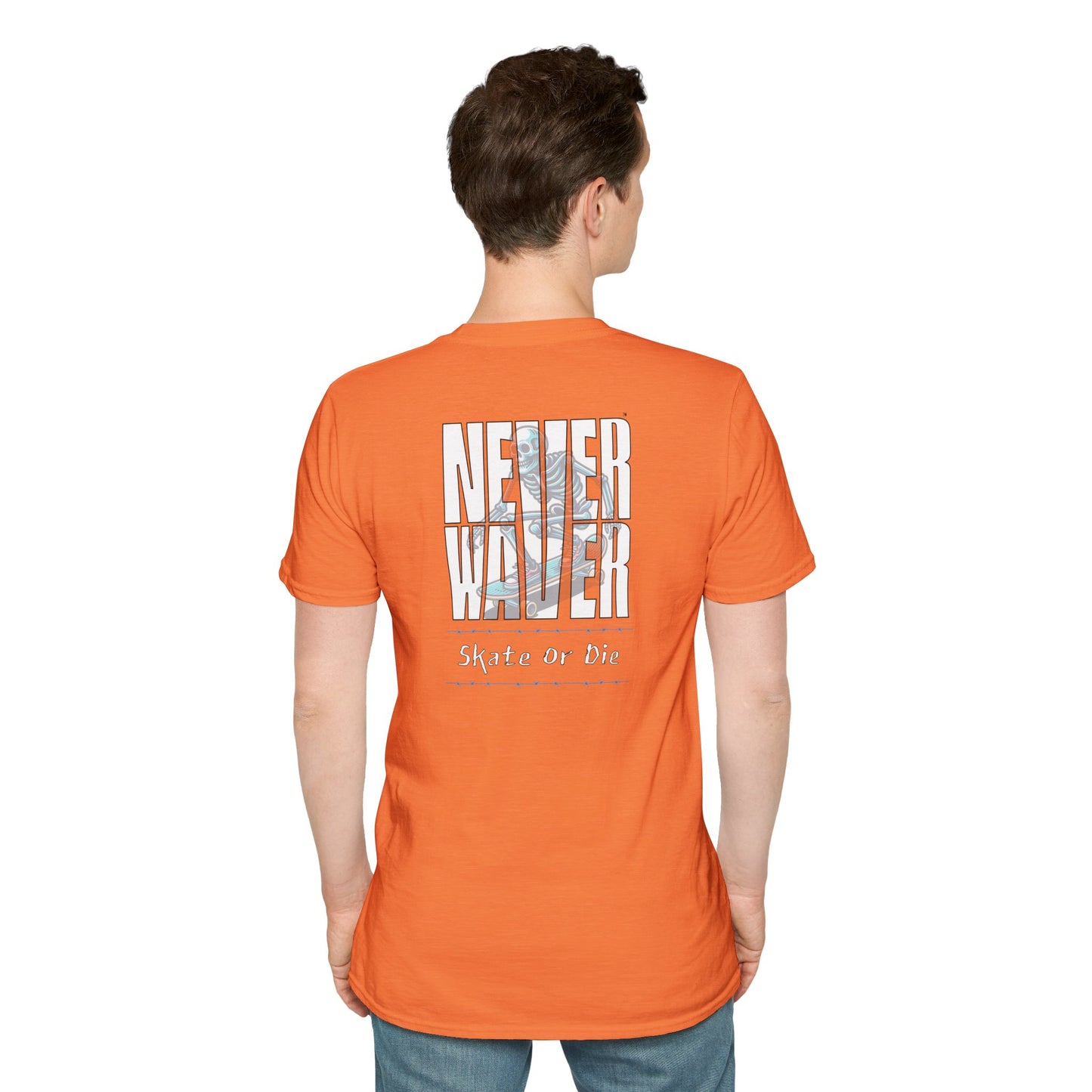 Never Waver Skate or Die Unisex Softstyle T-Shirt