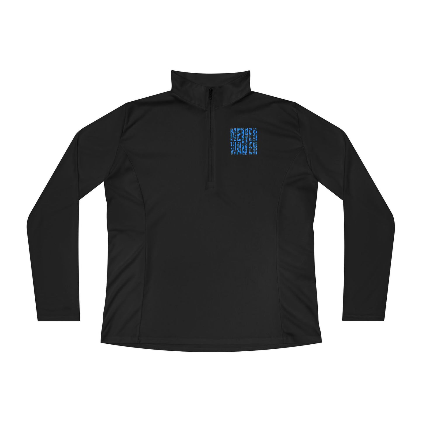 Never Waver Leopard Ladies Quarter-Zip Pullover