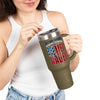 New York Fans Never Waver W-Leopard Football Insulated Travel Mug, 40oz