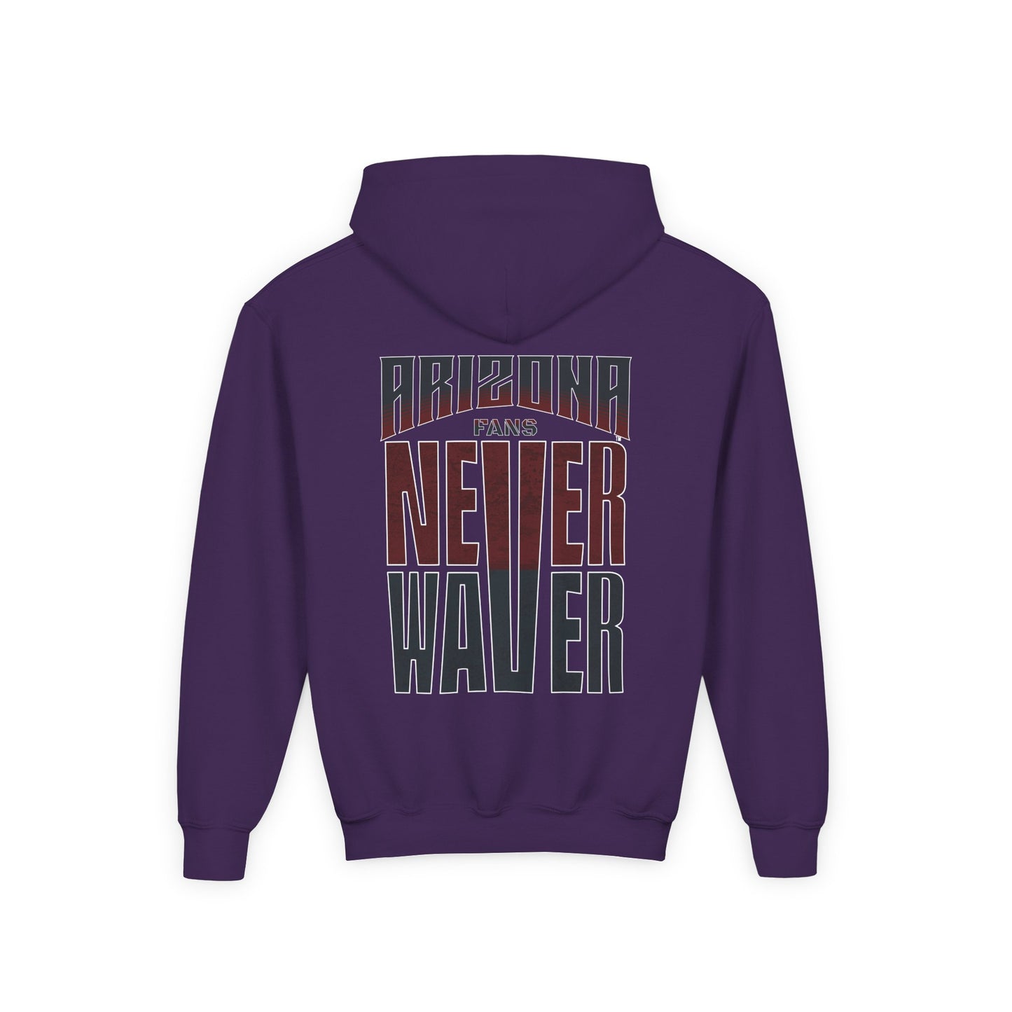 Arizona Fans Never Waver Youth Heavy Blend Hooded Sweatshirt