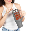 Cleveland Fans Never Waver W-Leopard Football Insulated Travel Mug, 40oz