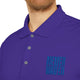 Performance Polo Shirt - "NEVER WAVER" Design by Printify