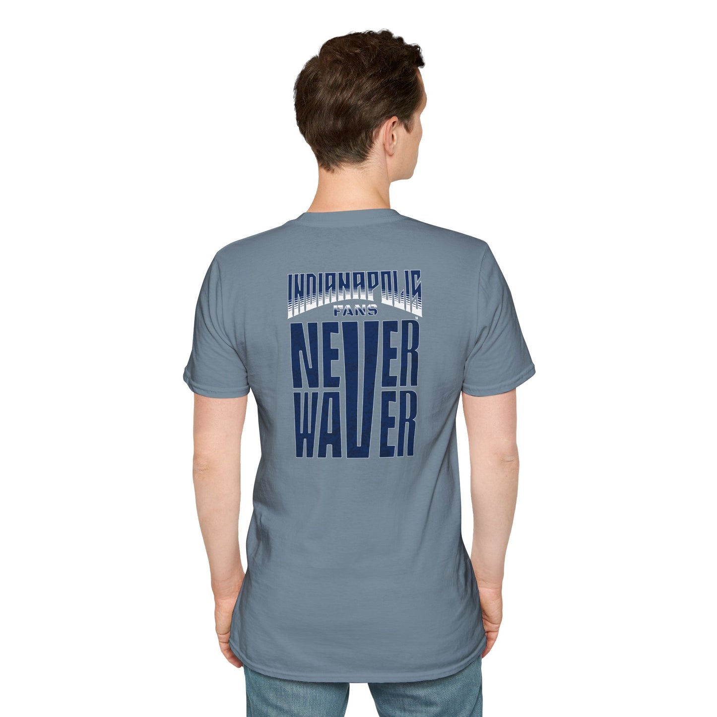 Indianapolis Fans Never Waver Unisex Softstyle T-Shirt