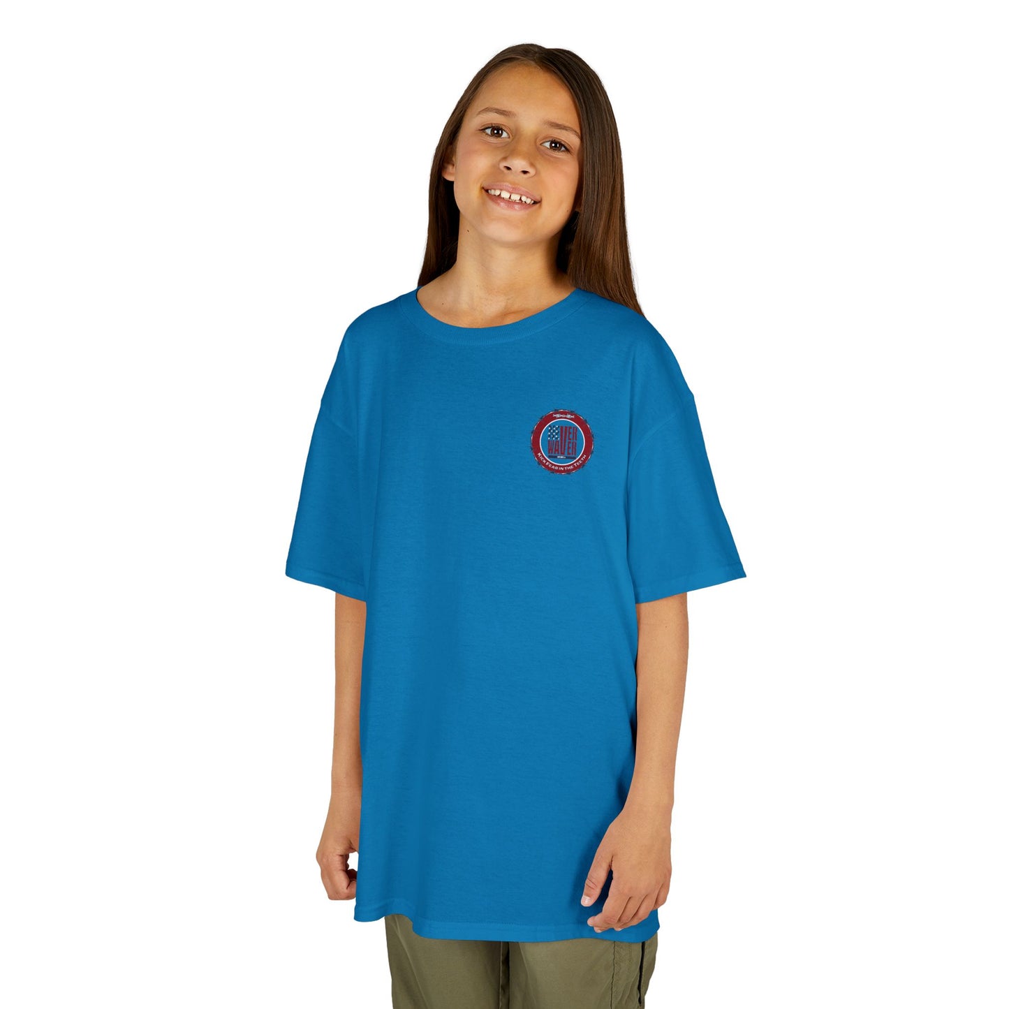 NEVER WAVER KICK FEAR IN THE TEETH Kids Heavy Cotton™ Tee