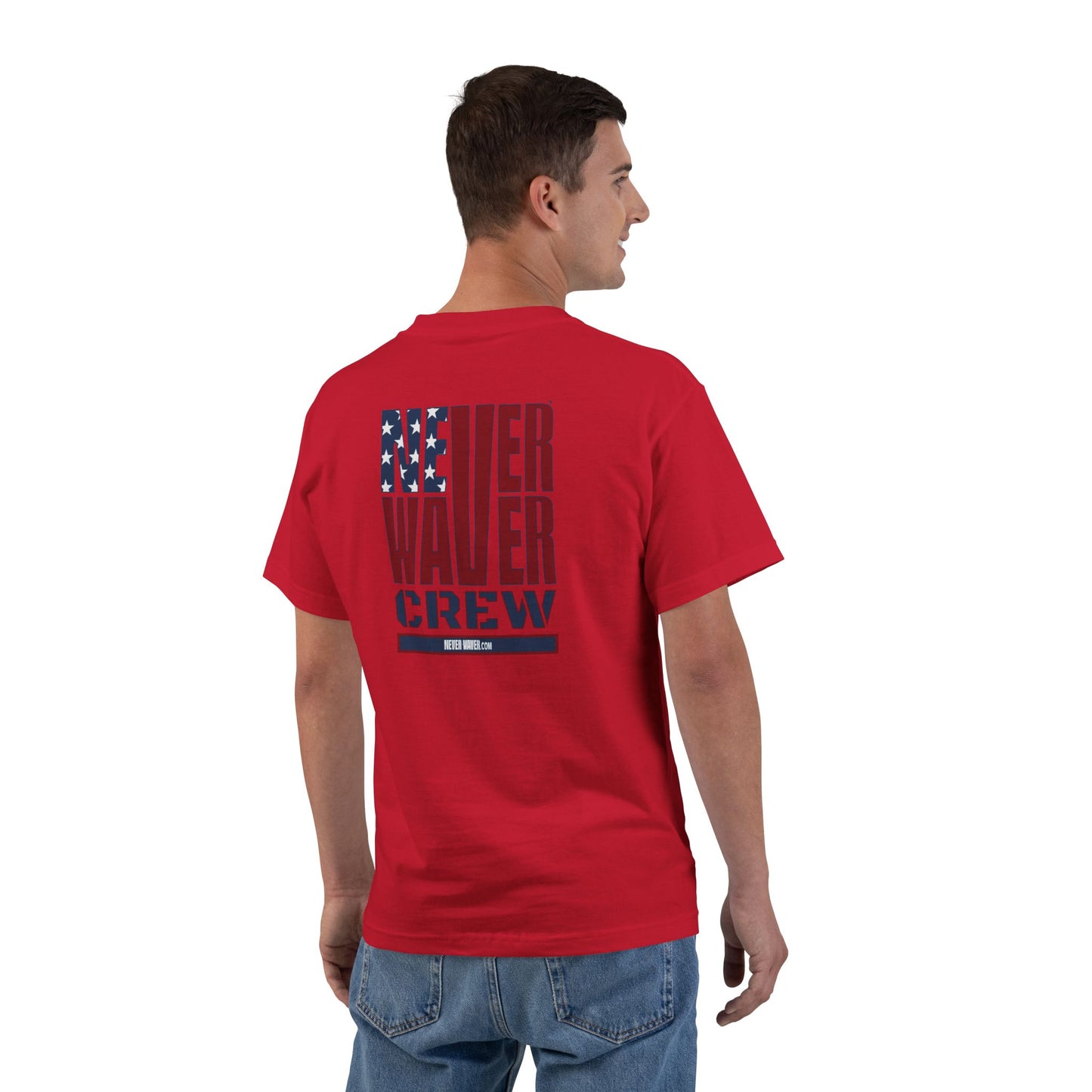Never Waver Crew Beefy-T®  Short-Sleeve T-Shirt