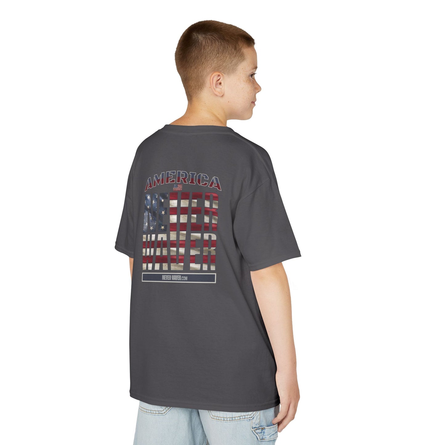 America Never Waver Kids Heavy Cotton™ Tee