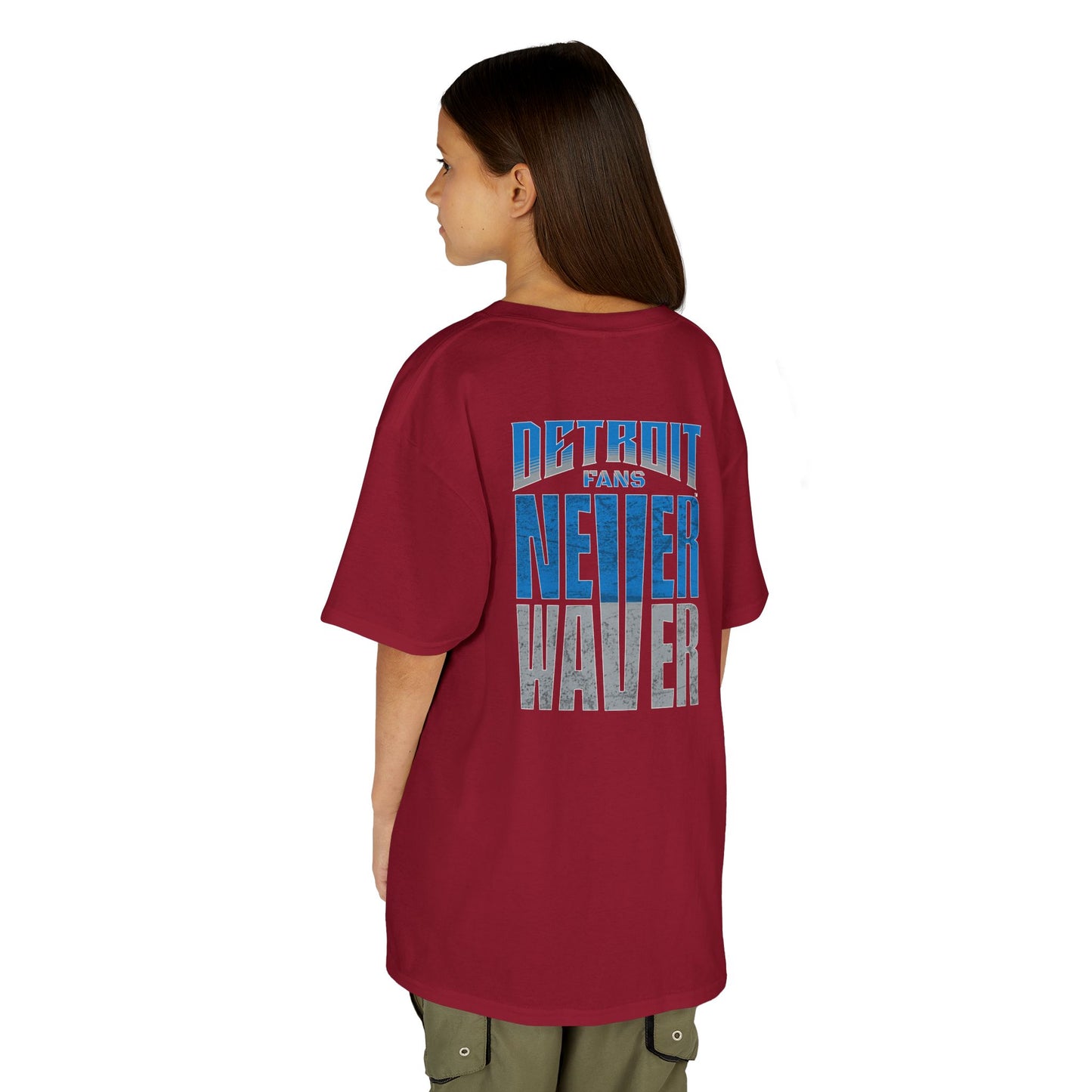 Detroit Fans Never Waver Kids Heavy Cotton™ Tee