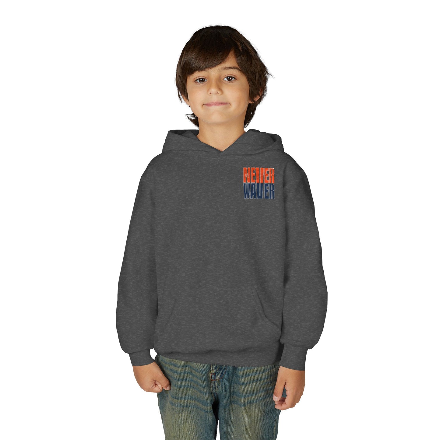 Denver Fans Never Waver Youth Heavy Blend Hoodie Sweatshirt