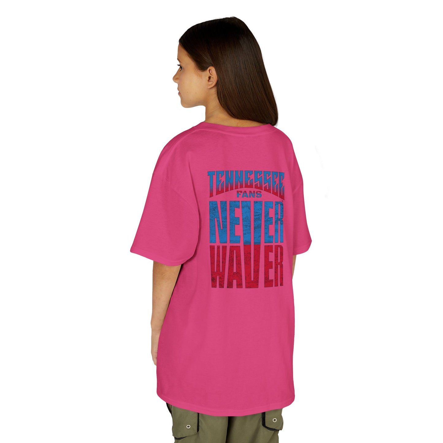 Tennessee Fans Never Waver Kids Heavy Cotton™ Tee