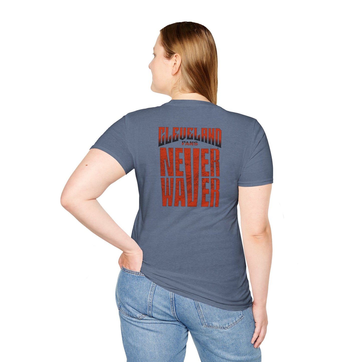 Cleveland Fans Never Waver Unisex Softstyle T-Shirt
