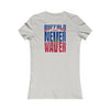 Buffalo Fans Never Waver W-Leopard Football Women's Favorite Tee