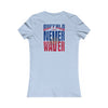 Buffalo Fans Never Waver W-Leopard Football Women's Favorite Tee