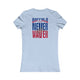 Buffalo Fans Never Waver W-Leopard Football Women's Favorite Tee by Printify