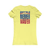 Buffalo Fans Never Waver W-Leopard Football Women's Favorite Tee