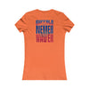 Buffalo Fans Never Waver W-Leopard Football Women's Favorite Tee