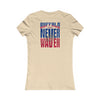 Buffalo Fans Never Waver W-Leopard Football Women's Favorite Tee