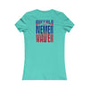 Buffalo Fans Never Waver W-Leopard Football Women's Favorite Tee