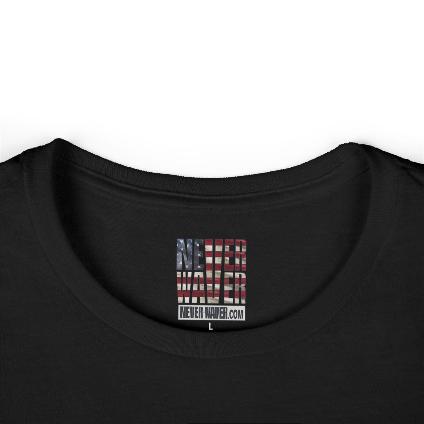 Never Waver Save Water Drink Champagne Women's Soft Style Tee