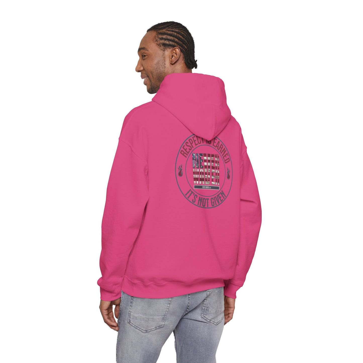 Respect Is Earned Never Waver It's Not Given Hoodie - Unisex Heavy Blend™ with Inspirational Design