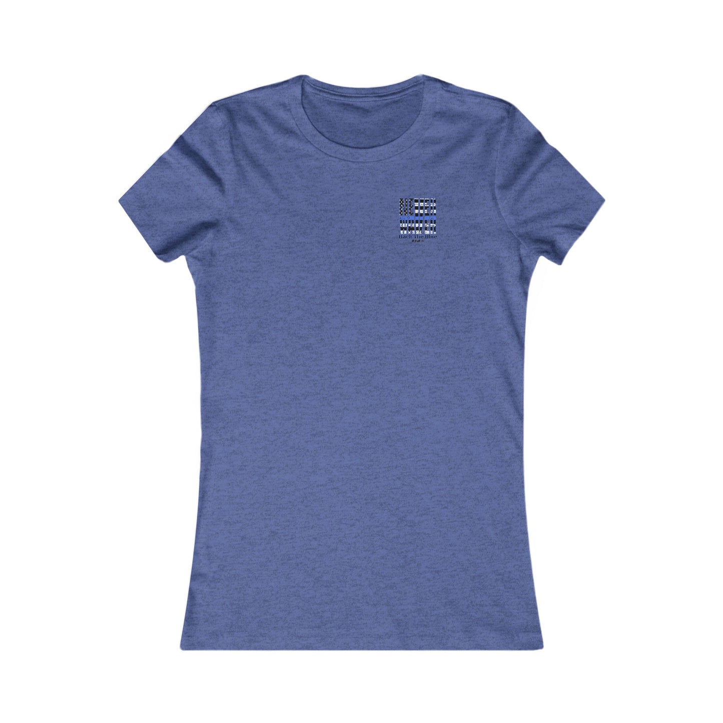Never Waver Back The Blue Women's Tee
