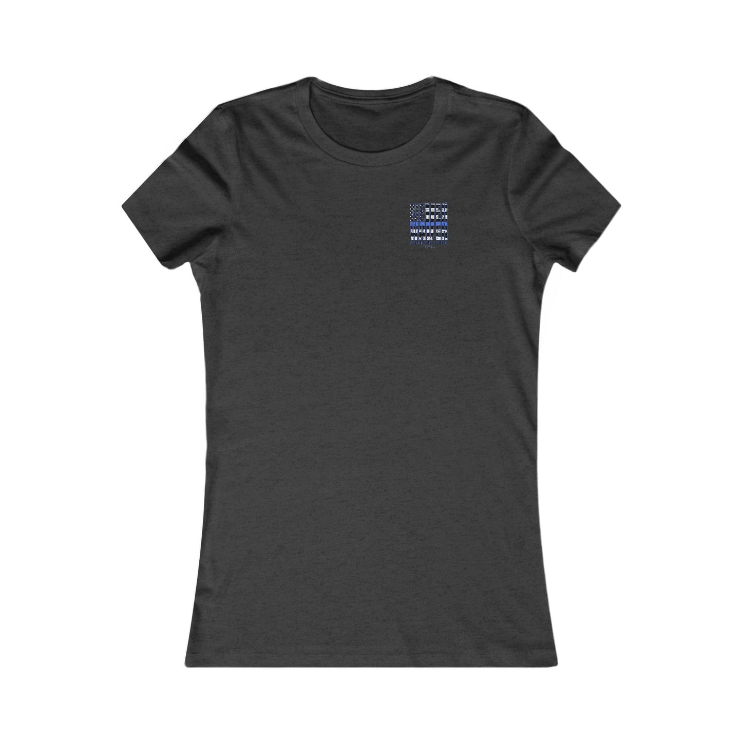 Never Waver Back The Blue Women's Tee