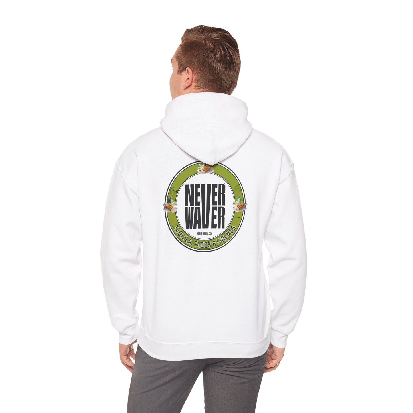 Eco-Friendly Unisex Hoodie: "Never Waver Tequila, Tacos, And Friends"