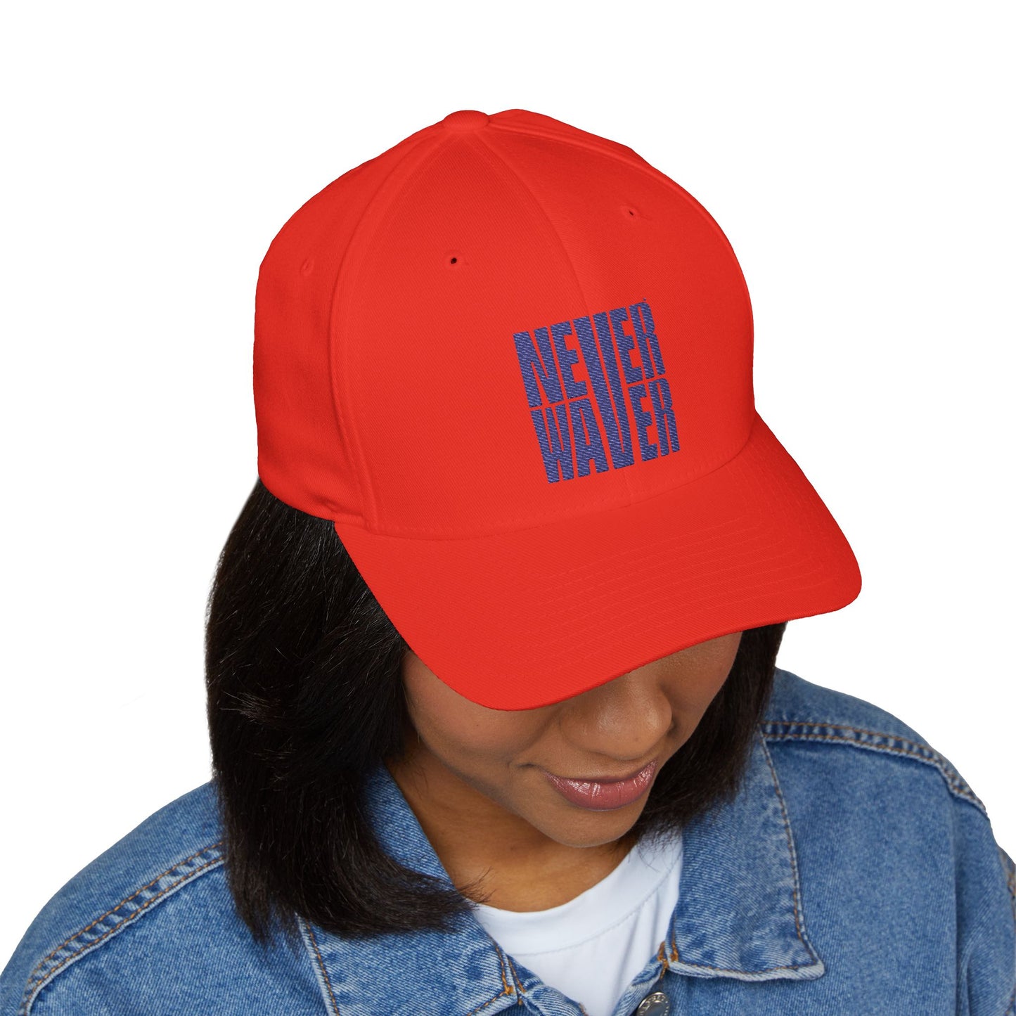 Never Waver Embroidered Cap - Motivational