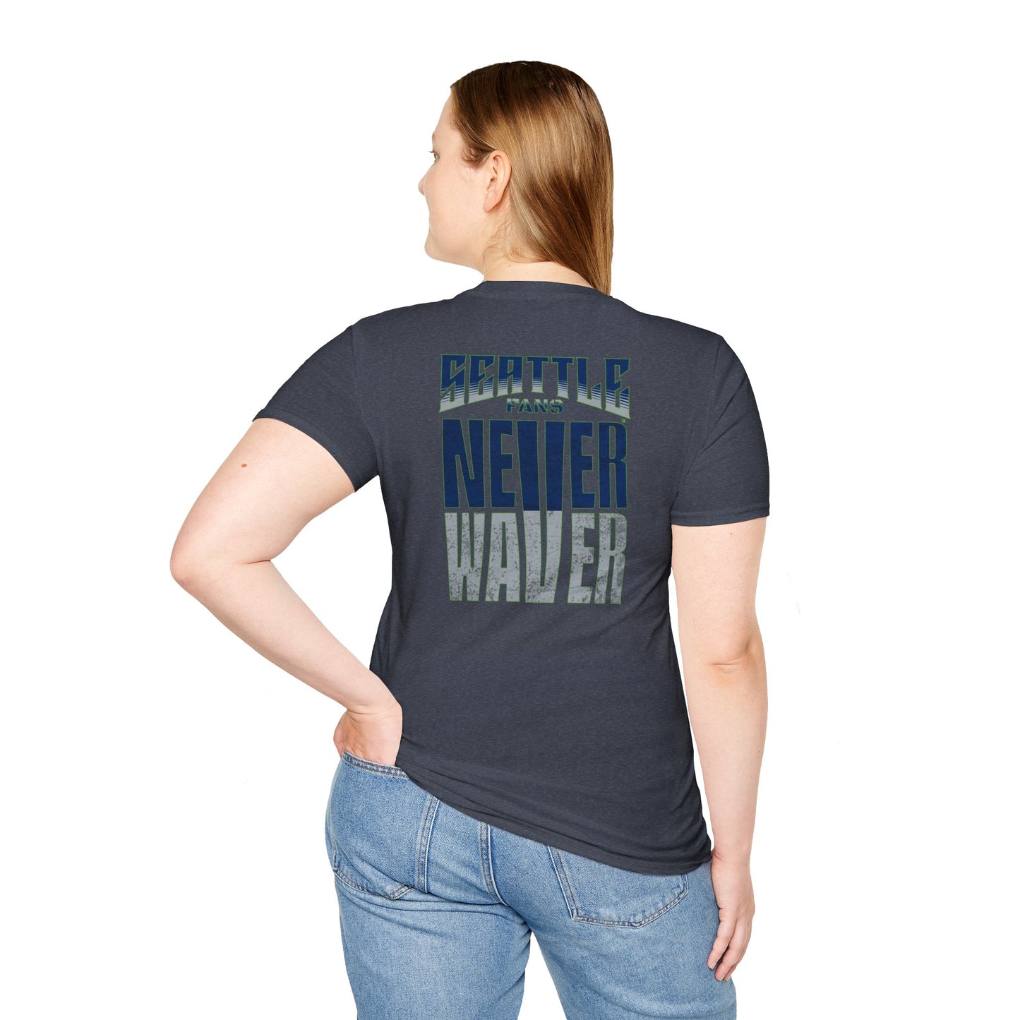Seattle Fans Never Waver Unisex Softstyle T-Shirt