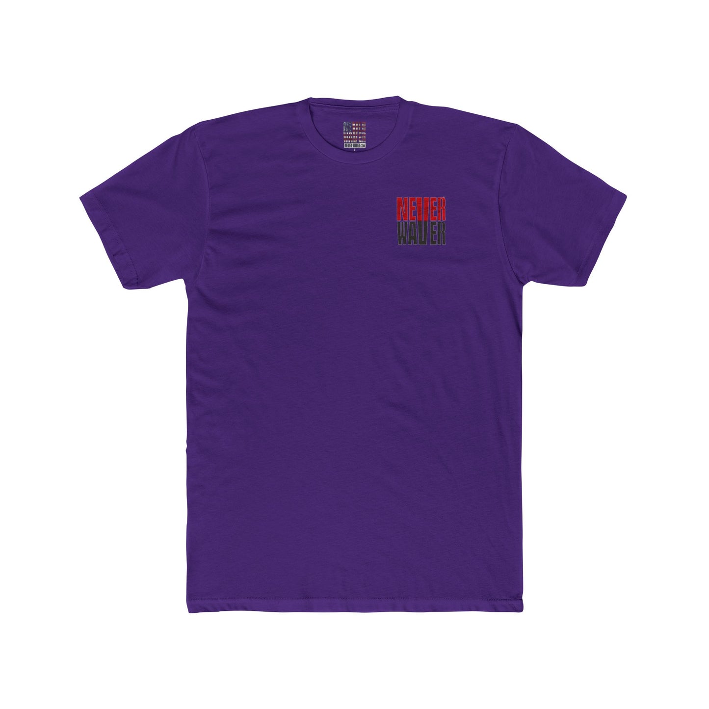 Tampa Bay Fans Never Waver Unisex Cotton Crew Tee
