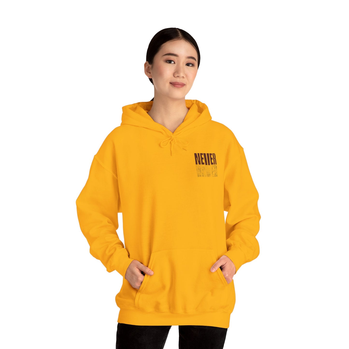 Unisex Heavy Blend™ Hooded Sweatshirt - Washington Fans Never Waver W Leopard Football- Perfect for Sports Fans