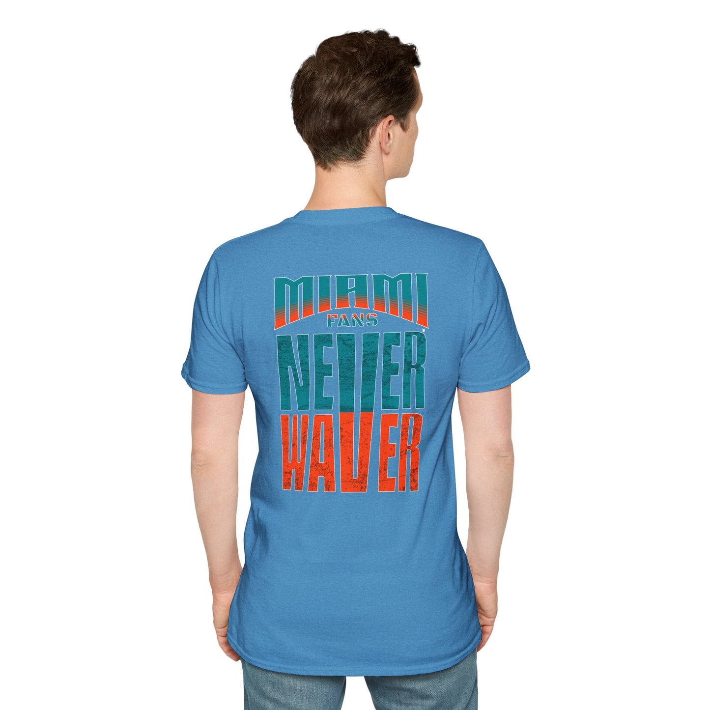 Miami Fans Never Waver Unisex Softstyle T-Shirt