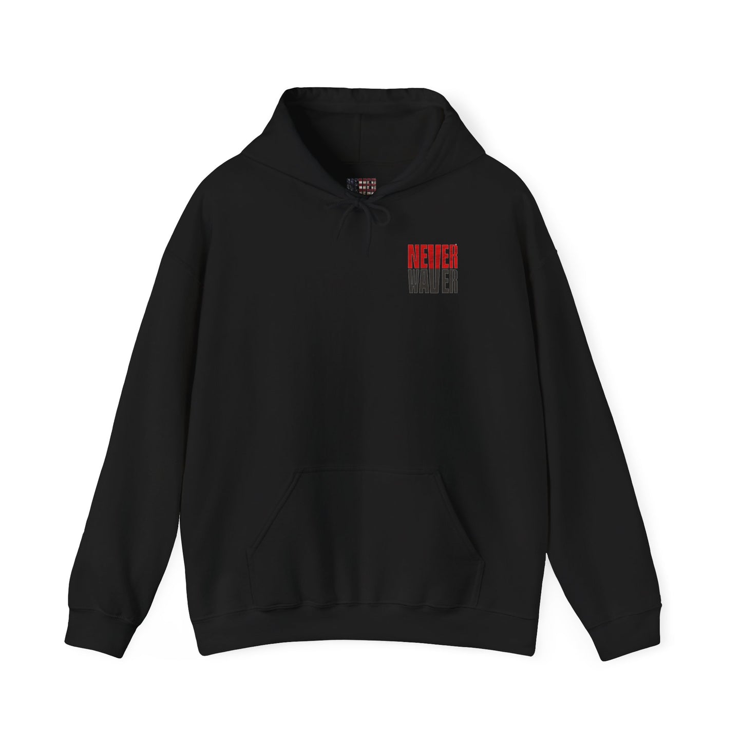 Tampa Bay Fans  Never Waver  w Leopard Football Unisex Heavy Blend™ Hoodie - Perfect for Sports Fans