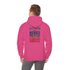 New England Fans Never Waver w Leopard football Unisex Heavy Blend™ Hooded Sweatshirt