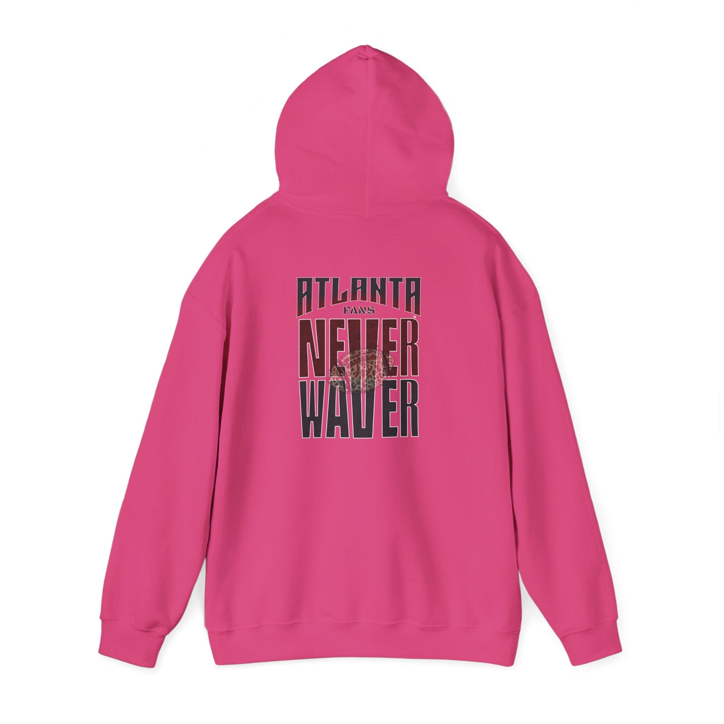 Atlanta Fans Never Waver Leopard Football Sweatshirt Unisex Heavy Blend™ Hoodie
