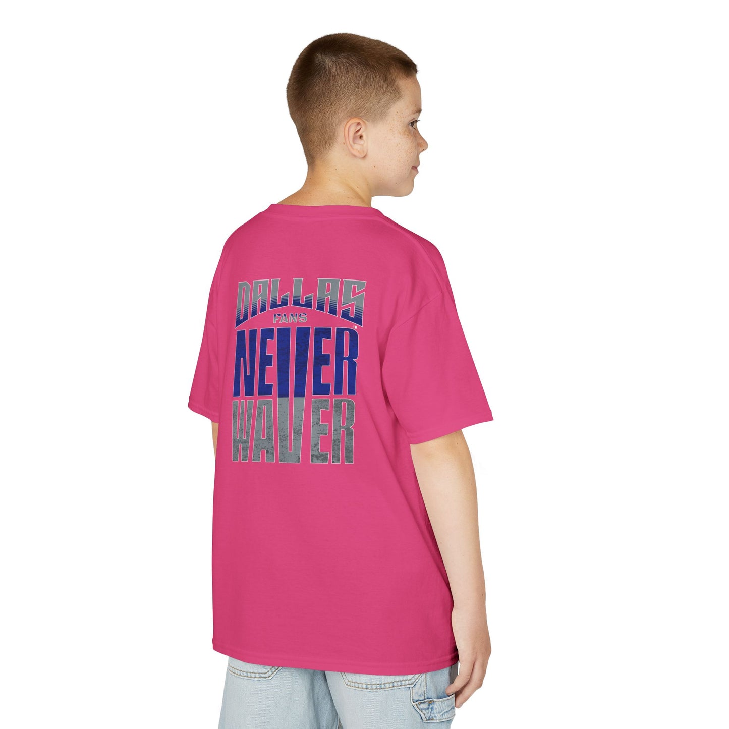 Dallas Fans Never Waver Kids Heavy Cotton™ Tee