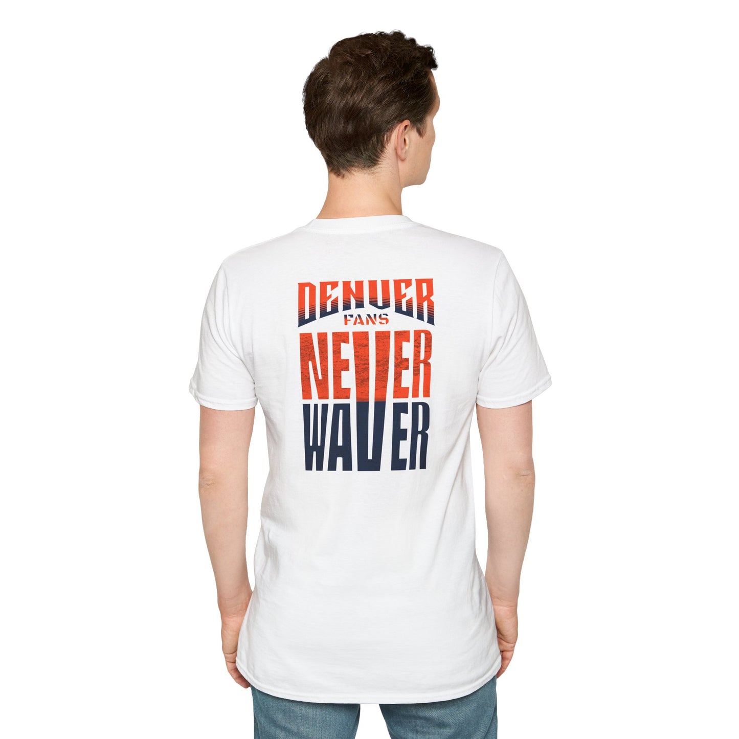 Denver Fans Never Waver Unisex Softstyle T-Shirt