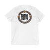 Never Waver Beer Is cheaper Than Therapy Unisex V-Neck Tee - Motivational Graphic Shirt