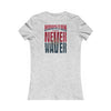 Houston Fans Never Waver W-Leopard Football Women's Favorite Tee